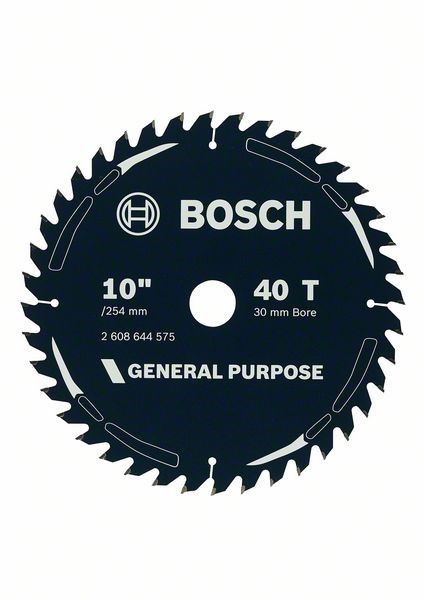 BOSCH WOOD SAW BLADE 10'' X 30/1''/25 X 40 TEETH 